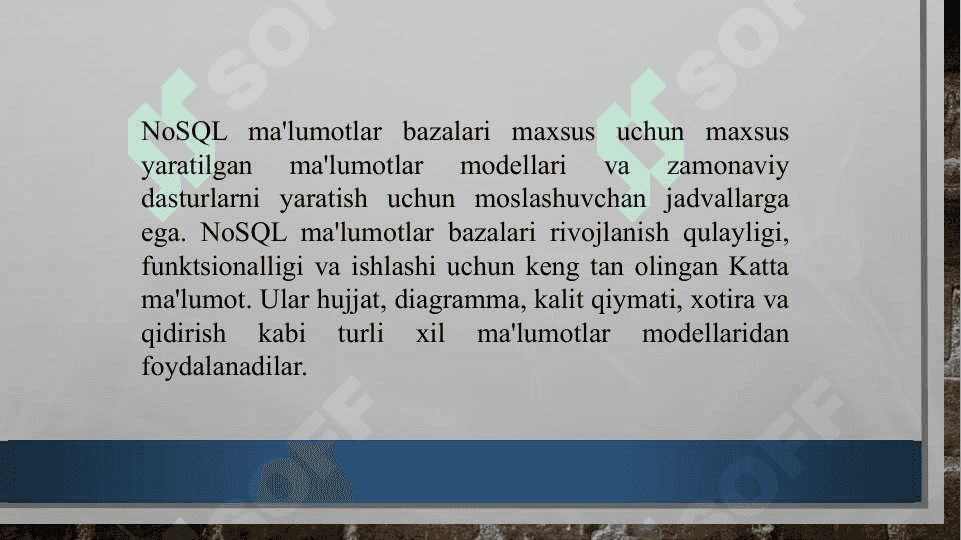 NoSQL malumotlar bazasi bilan ishlash 3