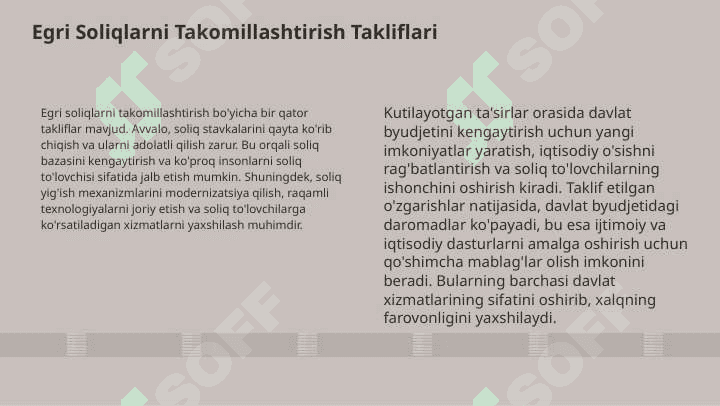 Davlat byudjeti daromadlarida egri soliqlarni o’rni va ularni 7