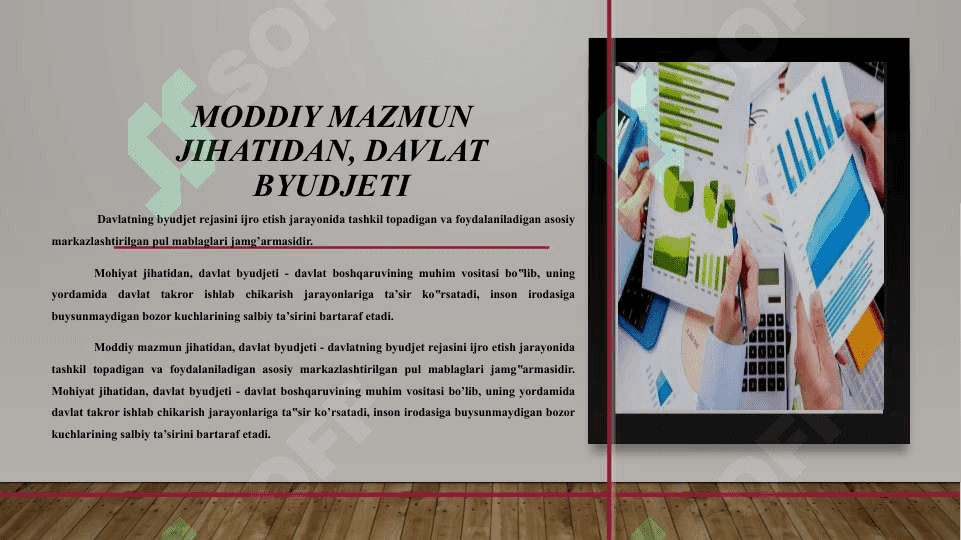 Davlat byudjeti va uning milliy daromadni taqsimlash va qayta taqsimlashdagi o’rni 6
