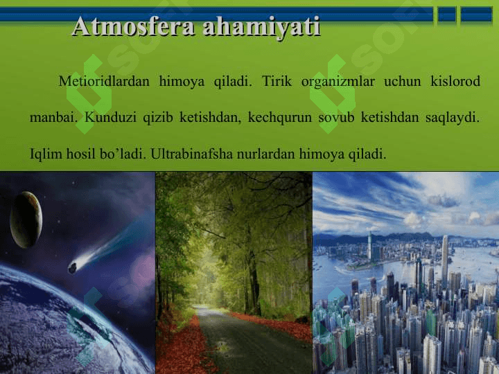 Atmosfera ekologiyasi 2
