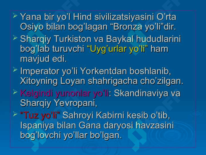 Buyuk ipak yo’li 6