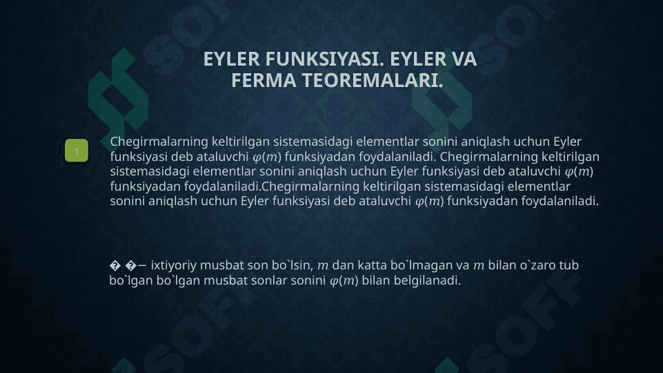 EYLER VA FERMA TEOREMALARI 3