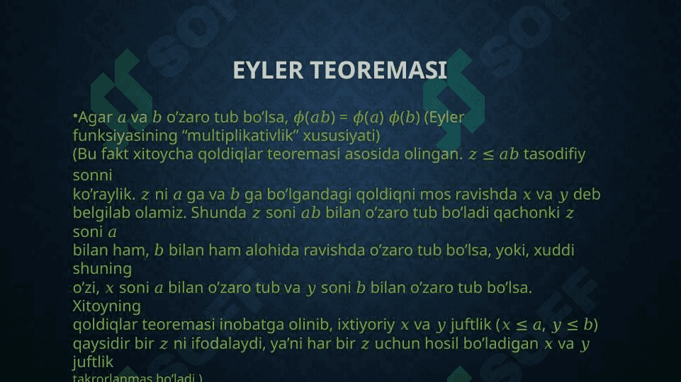 EYLER VA FERMA TEOREMALARI 4