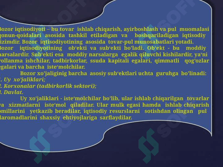BOZOR MUVOZANATI 3