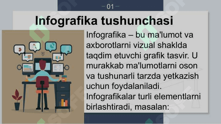 Infografikaning tarkibiy qismlari 2