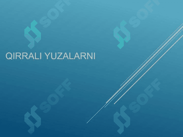 Ko’pyoqliklarning, ko’pyoq va aylanish sirtlarining uzaro kesishgan chiziqlarini  aniqlash 6