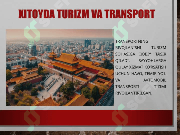 Xitoyda Transport va Turizm 7