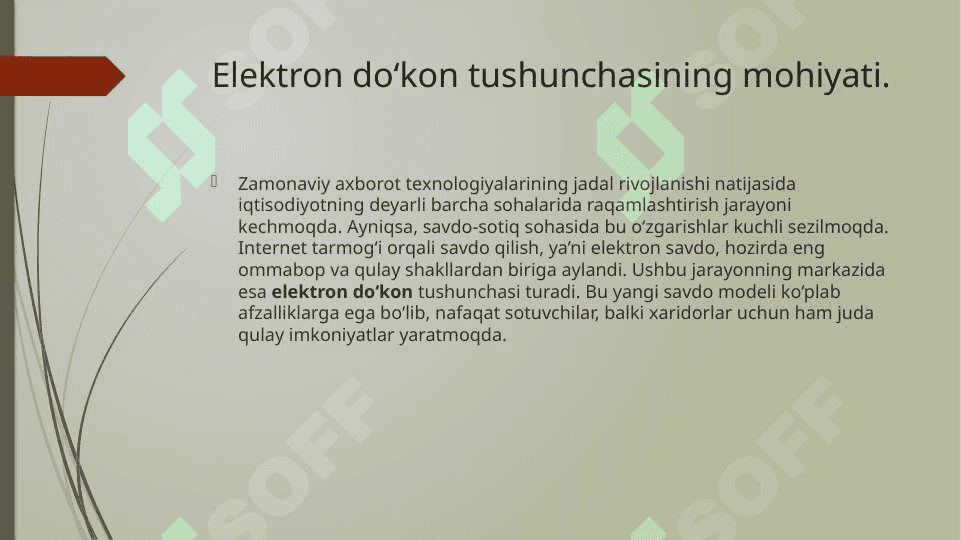 Elektron do‘konda tovarni tanlash va savdo mexanizmi 3