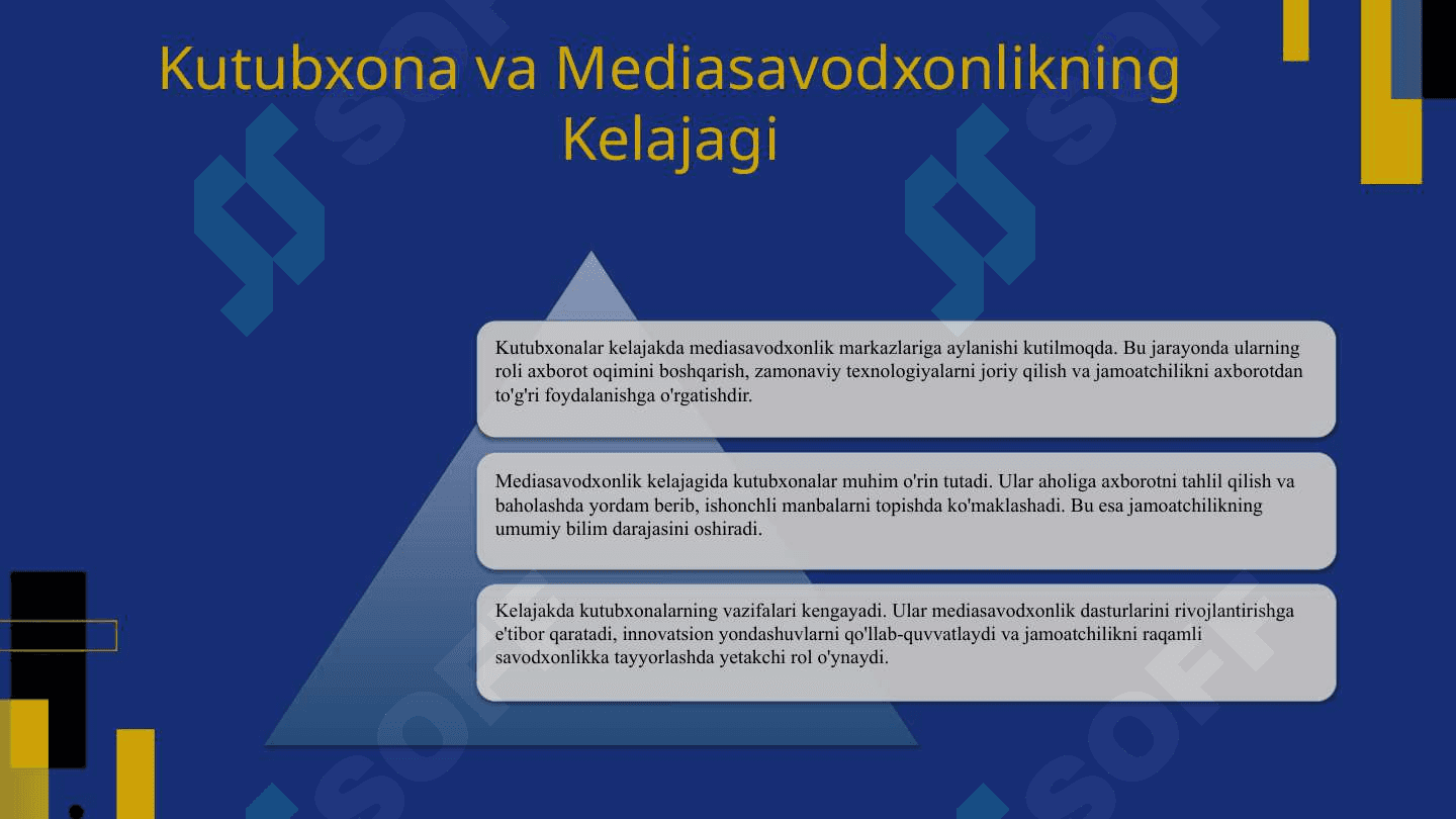 Kutubxonaning media ta'lim,mediasavodxonlikdagi muhim ahamiyati 8