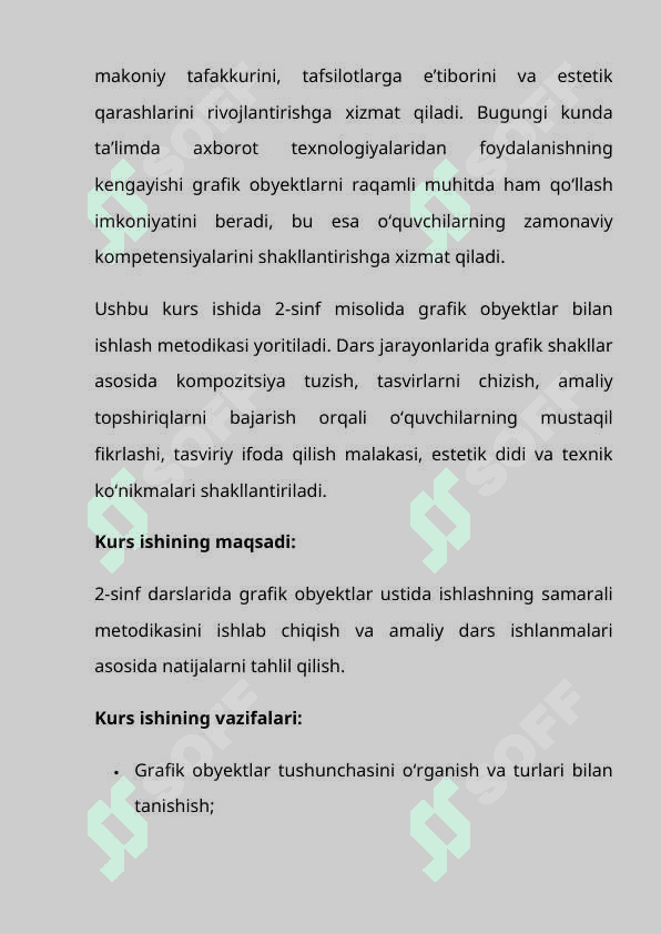 “Boshlang‘ich sinflarda grafik obyektlar ustida ishlash metodikasi (2-sinf misolida)” 3