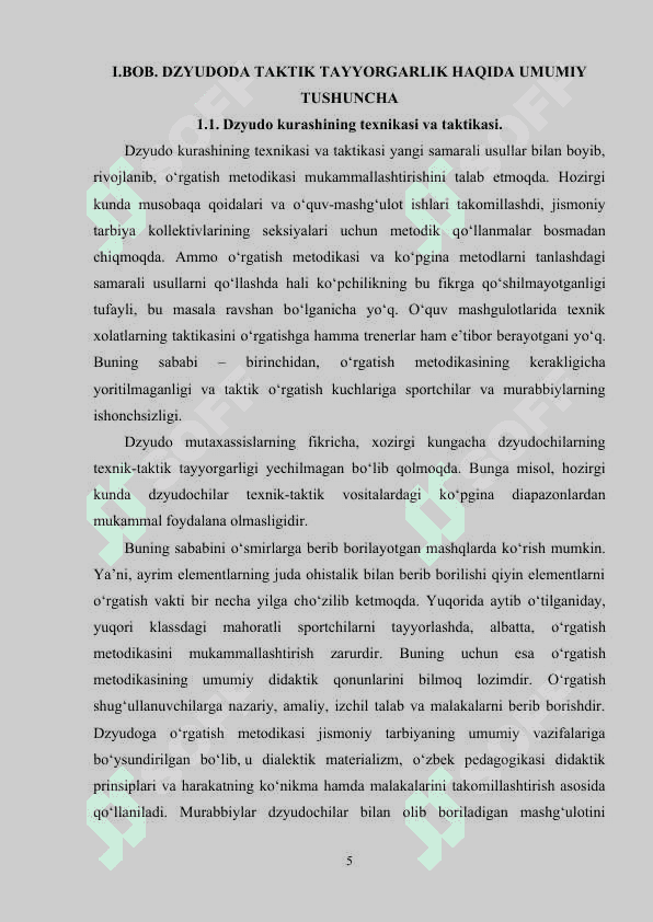 DZYUDODA MAXSUS TEXNIKA VA TAKTIK TAYYORGARLIKNI SHAKILLANTIRISH 4