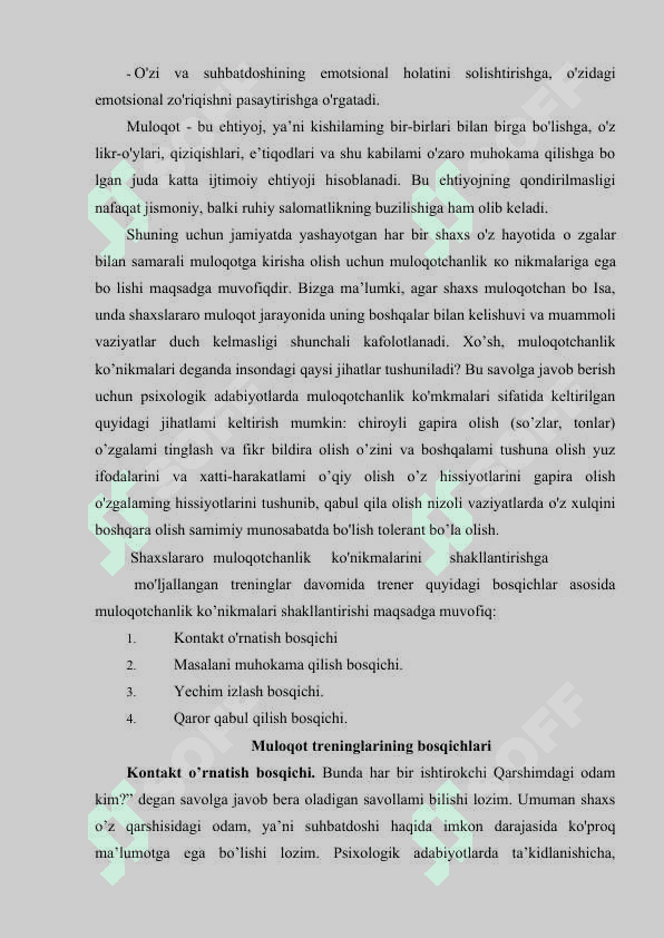 Muloqot treningi 3