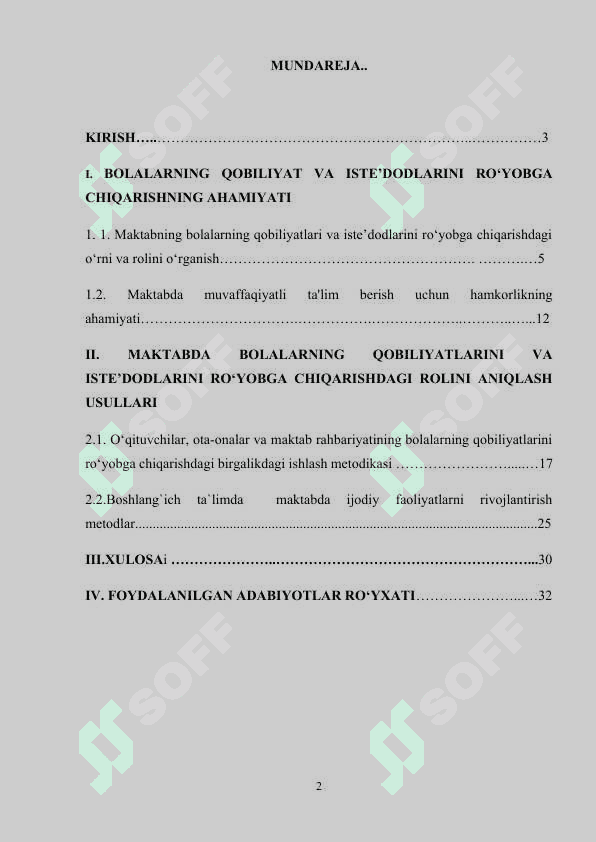 BOSHLANG’ICH SINF O‘QUVCHILARINING QOBOLYATI VA ISTE’DODLARINI RO‘YOBGA CHIQARISH USULLARI 2