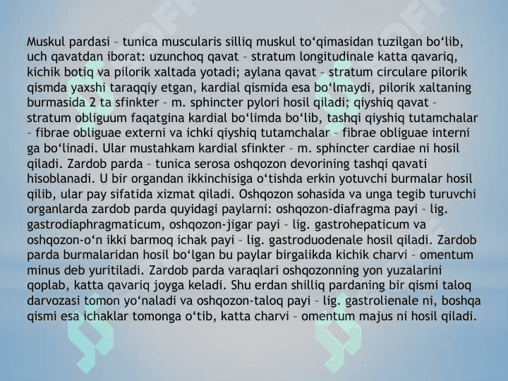 Qizil o’ngach va Oshqozon 6