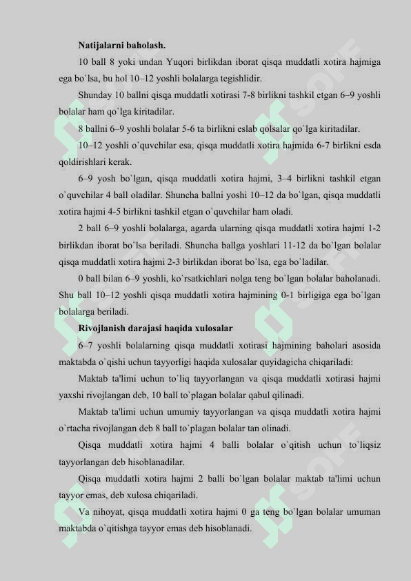Bilish jarayonlari psixodiagnostikasi 6