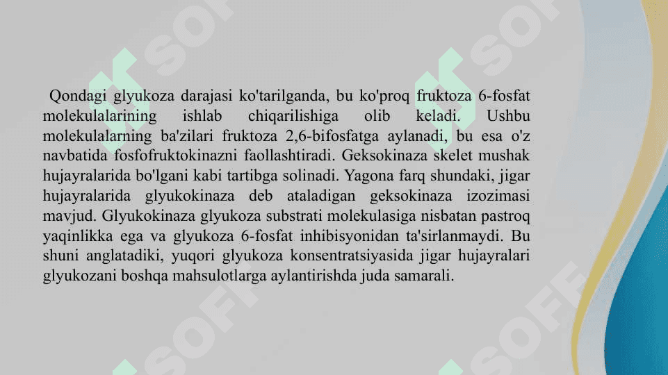 JIGARDA GLIKOLIZ VA GLIKONEOGENEZNI BOSHQARILISHI . KATEXOLAMINLAR VA GLUKOKORTIKOIDLARNING UGLEVODLAR ALMASHINUVINING TA'SIRI 6