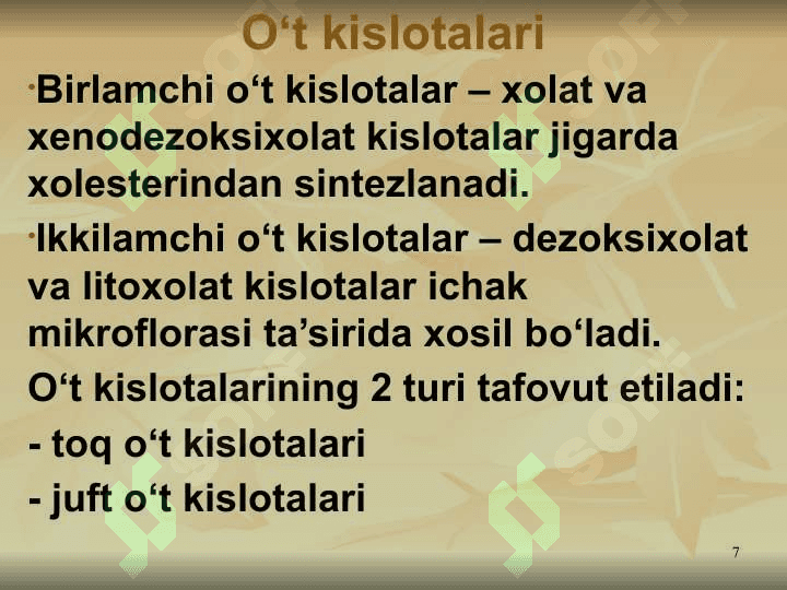 LIPIDLAR ALMASHINUVI BIOKIMYOSI 7
