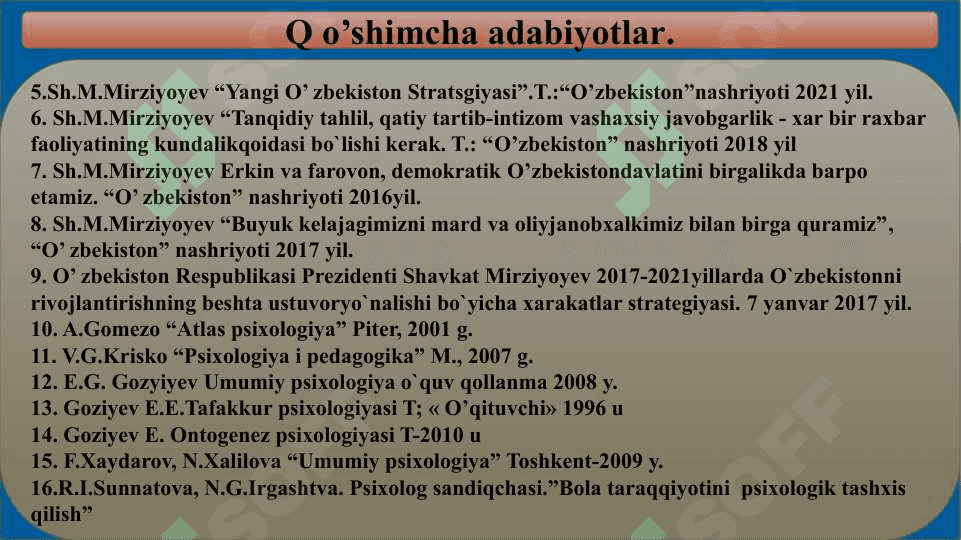 BOLALAR PSIXOLOGIYASI VA  PSIXODIAGNOSTIKASI 3