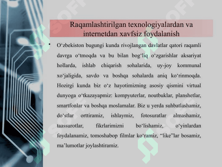 Maktabgacha ta`lim tashkilotlari pedagoglarining Digital kompetansiyalari (raqamlashtirish texnologiyalari) . 3