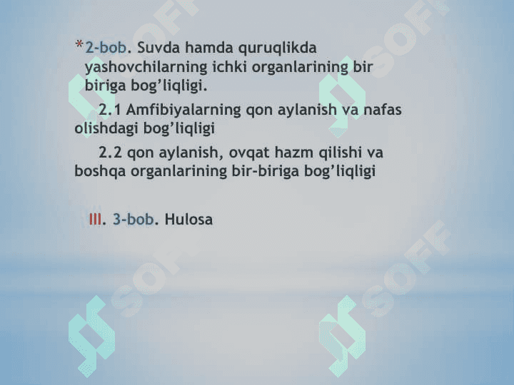 Amfibiyalarning qon aylanish, nafas olish, va ovqat hazm qilish tizimlari 3