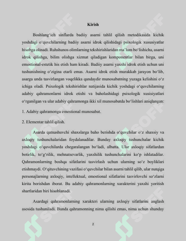 O‘QISH DARSLARIDA MASAL O‘TISH USLUBIYATI (2-sinf) 3
