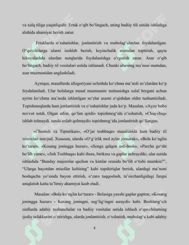 O‘QISH DARSLARIDA MASAL O‘TISH USLUBIYATI (2-sinf) 7