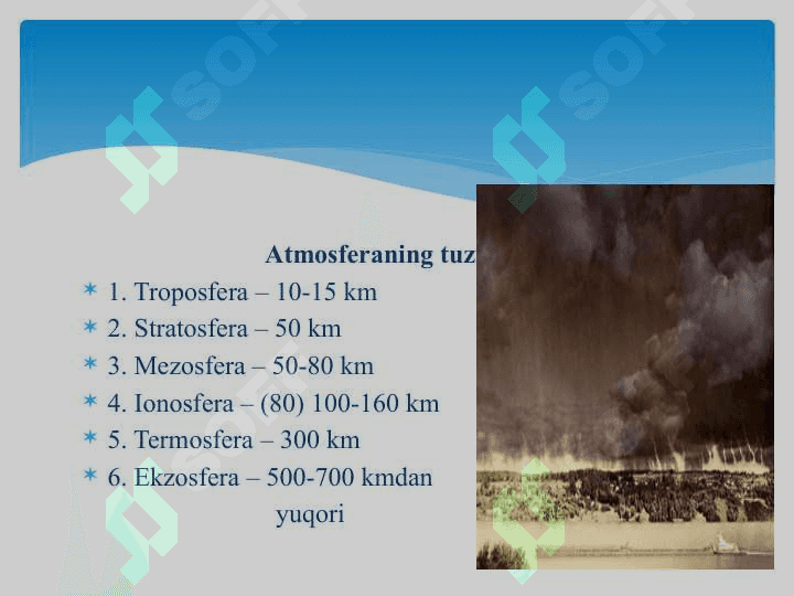 GLOBAL EKOLOGIK MUAMMOLAR BO'YICHA ( PARNIK EFFEKTI OZON QATLAMI ) XALQARO HAMKORLIKNING ZARURLIK JIHATLARI 6