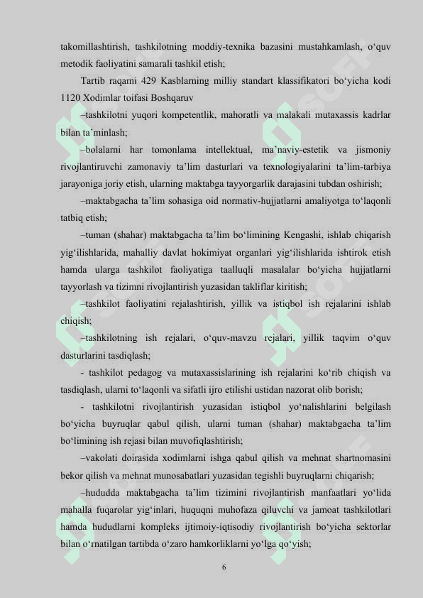 Direktor  maktabgacha ta’lim muassasasi rahbari 6