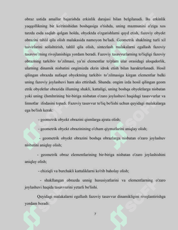 Fazoda  mo‘ljalga  olishni  rivojlantirish  uchun  ta’limiy o’yinlar 7