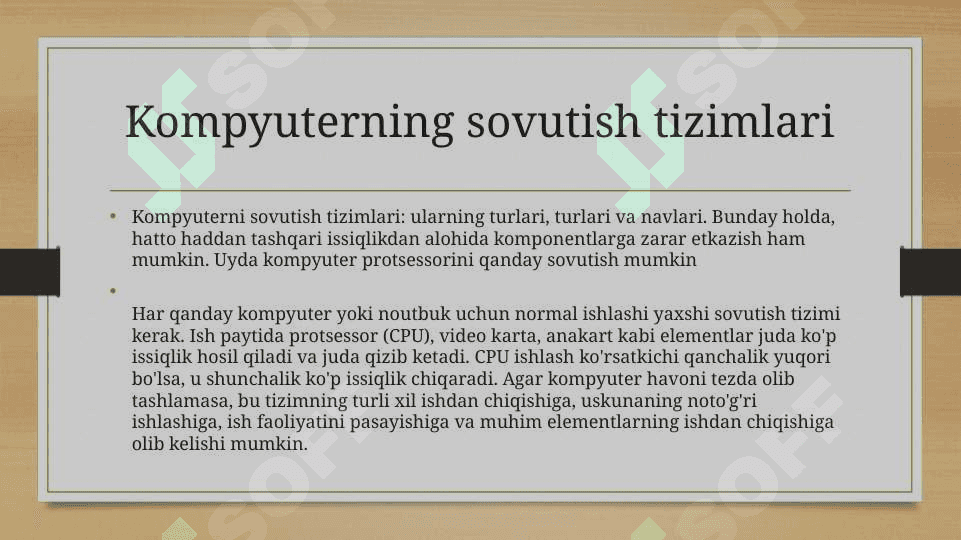 Sistema blokining sovutish tizimiga texnik xizmat ko’rsatish 3