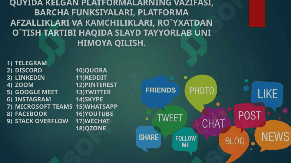 ONLAYNJAMOALAR BILAN MULOQOT QILISH VA O'ZARO ALOQA QILISH 2