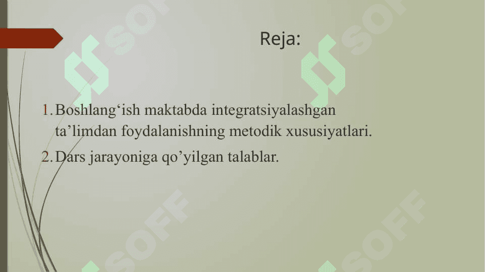 Hozirgi o'qitish jarayoniga qo'yiladigan talablar 2