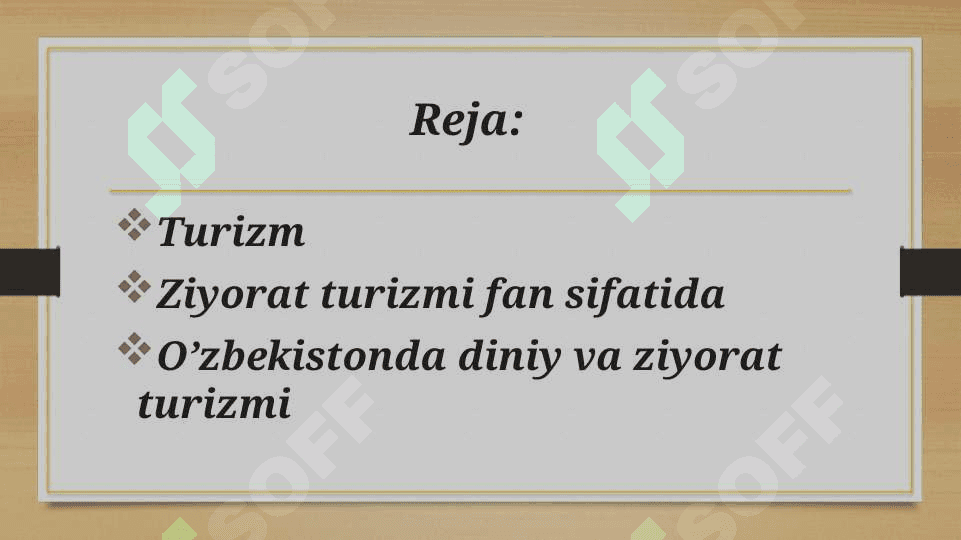 Diniy va Ziyorat turizmi 2