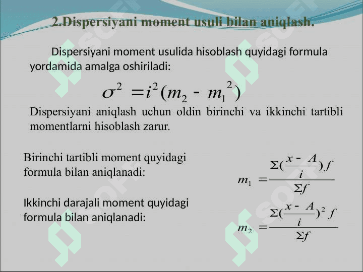 Dispersiya. Dispersiyalar turlari 5