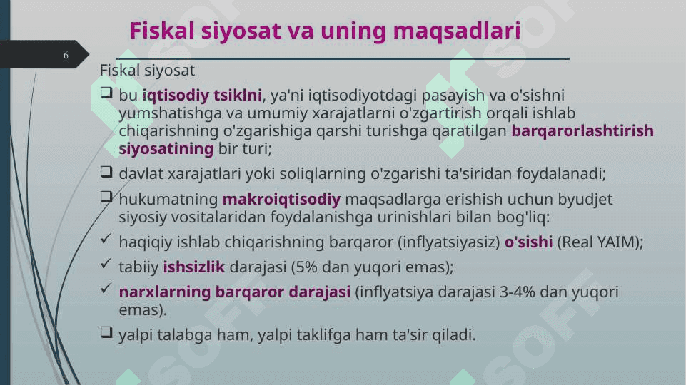 Fiskal siyosat 6