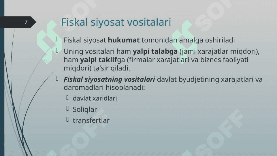 Fiskal siyosat 7