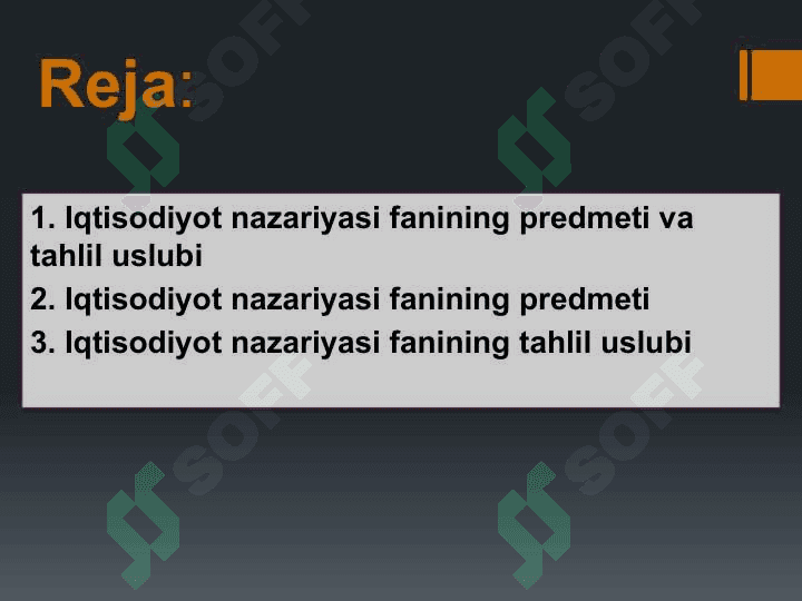 Iqtisodiyot nazariyasiuning moxiyati va mazmuni 2