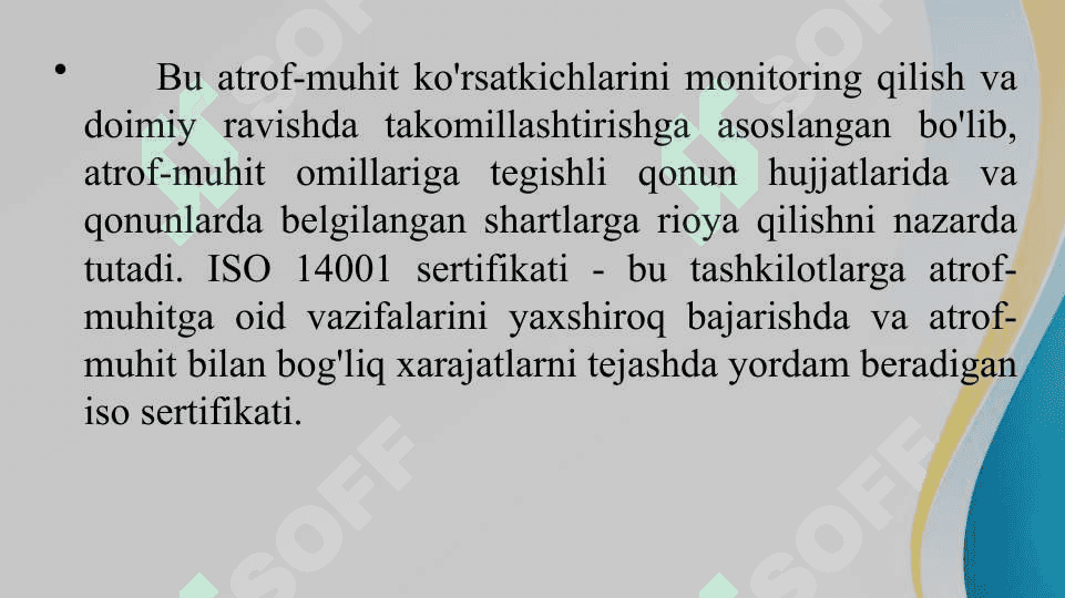 ISO 14001 Atrof-muhitni boshqarish tizimi guvohnomasi nima 4