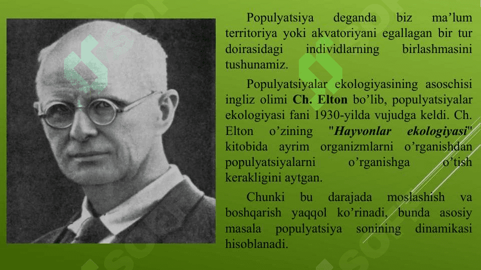 Populyatsiyalar ekologiyasi 2
