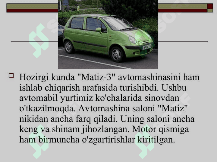 GM-O'zbekiston  CHEVROLET 4