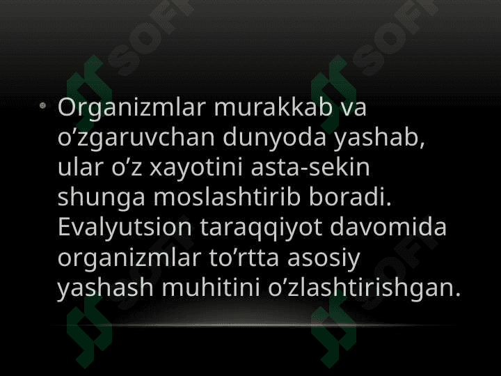 hayot va muhit ekologiyasi 8