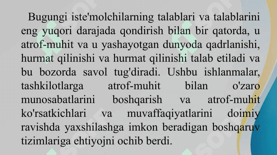 ISO 14001 Atrof-muhitni boshqarish tizimi standart doirasi 2