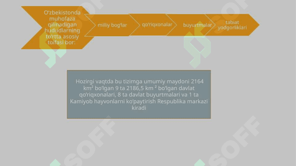 O‘zbekistondagi alohida muhofaza qilinadigan hududlar bilan tanishishO‘zbekistondagi alohida muhofaza qilinadigan hududlar bilan tanishish 4
