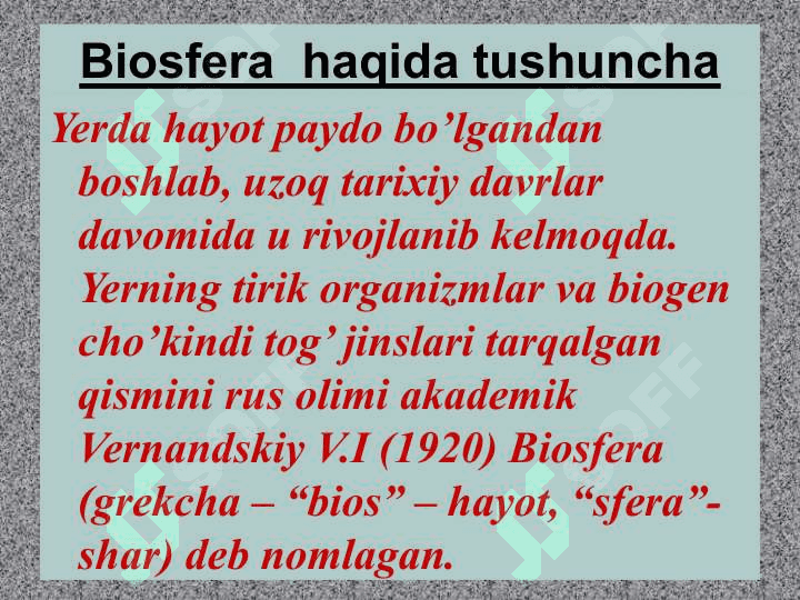 ODAM VA BIOSFERA 4
