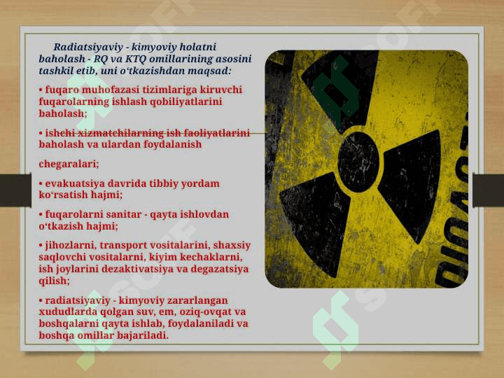 Radiatsiya va ekologiya 2