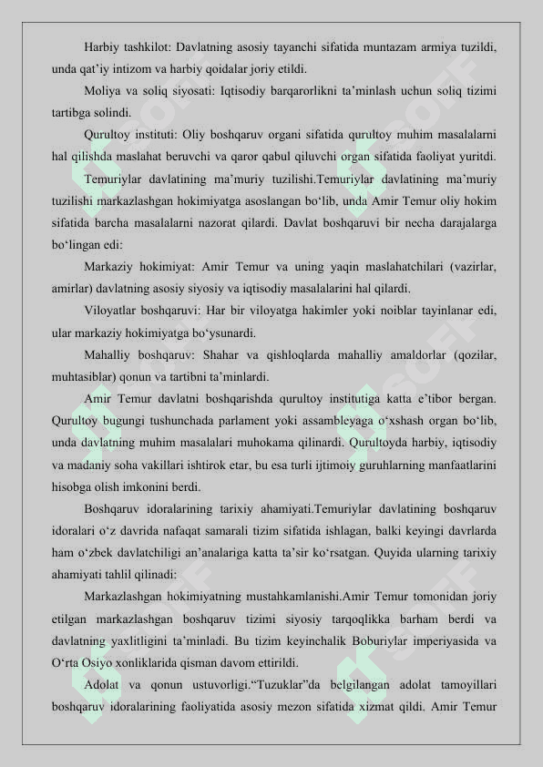 Temuriylar davlatining boshqaruv idoralari 25 3