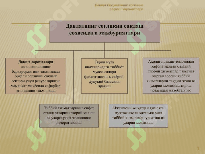 Давлат бюджетининг соғлиқни сақлаш харажатлари” 3