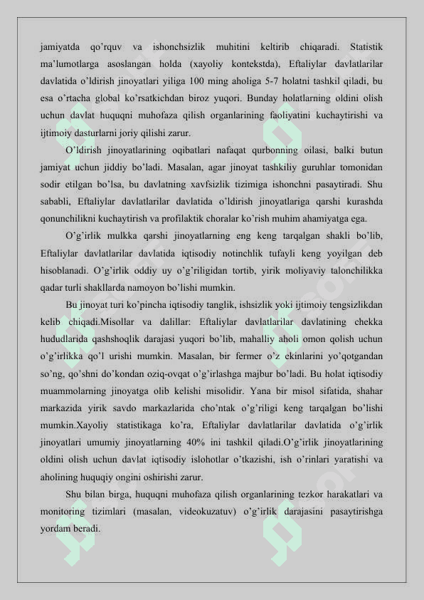 Eftaliylar davlatidagi jinoyat va jazo turlari 25 4