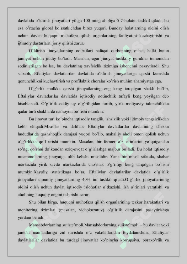 Evtaliylar davlatidagi jinoyat va jazo turlari 25 4