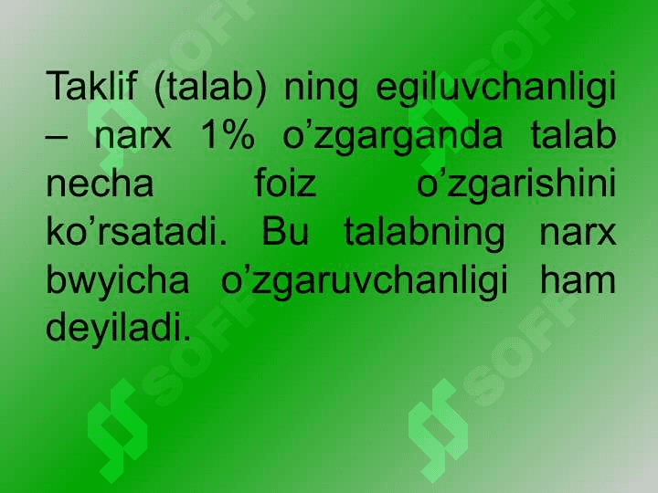 Talab tushunchasi uning egri chizig’i va talab qonuni talabning hajmiga va miqdoriga tasir etuvchi omillar 2